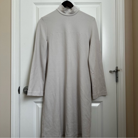 MAXMARA LEISURE Label-cut Trento Jersey Turtleneck Long Sleeve Dress.Size: S New - Picture 11 of 16
